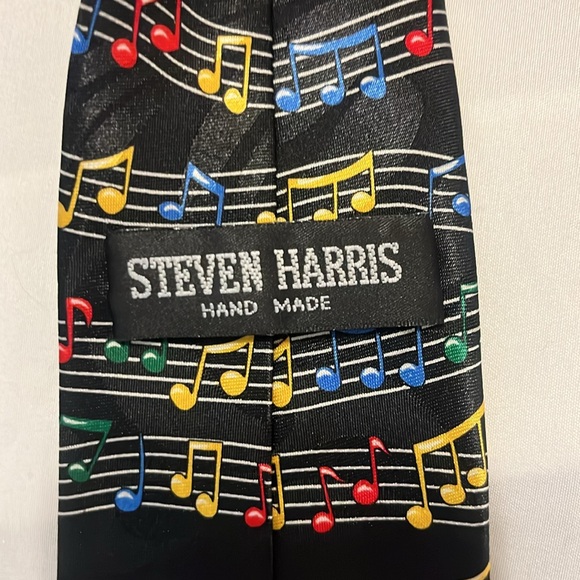 Men’s Music Lot of Ties Music Notes and Bass Instruments Music Notes and Horns - Picture 4 of 5